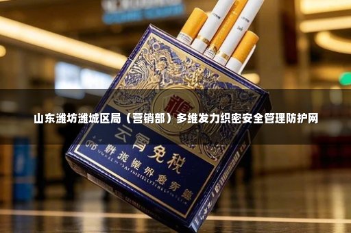 山东潍坊潍城区局（营销部）多维发力织密安全管理防护网